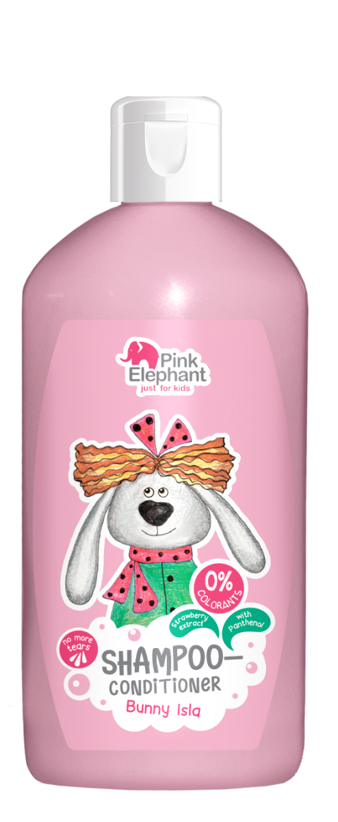 Шампунь-кондиціонер Зайка Ісла Pink Elephant 250 мл Шампунь-кондиціонер Зайка Ісла Pink Elephant 250 мл