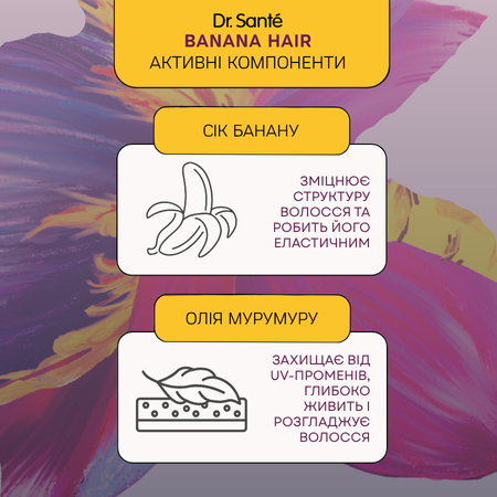 Набір Інтенсивна гладкість для волосся Dr.Sante Banana Hair 
