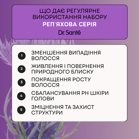 Набір Dr.Sante Реп'яхова серія проти випадіння волосся Набір Dr.Sante Реп'яхова серія проти випадіння волосся