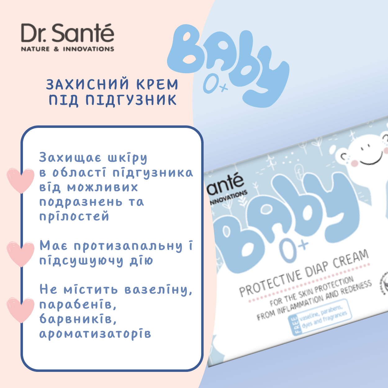 Захисний крем під підгузник Dr.Sante Baby 60 мл