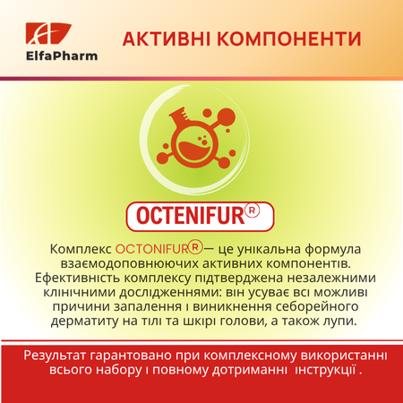 Комплекс Elfa Pharm Octenifur проти вираженої лупи