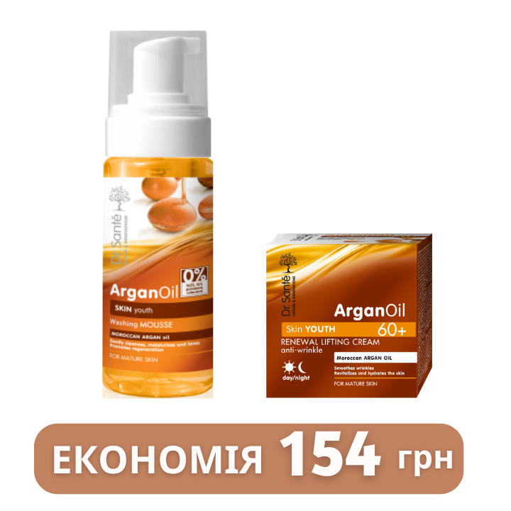 Набір по догляду за обличчям Dr.Sante ArganOil 60+ 