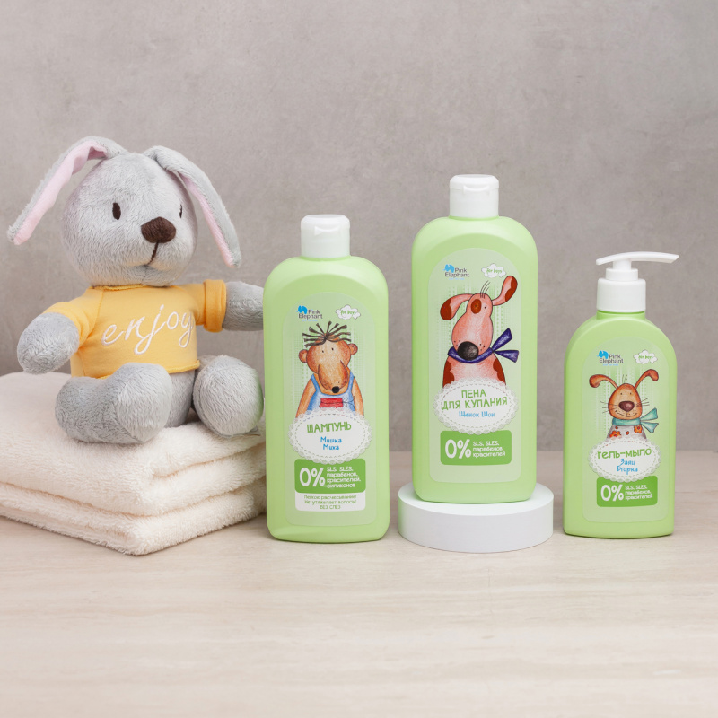Pink Elephant – бренд безпечних косметичних засобів для комплексного догляду за дитиною від 3-х років.