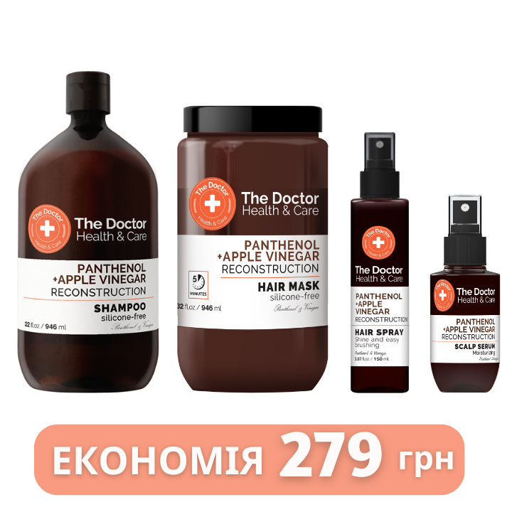 Набір для волосся The Doctor Health&Care Реконструкція  Набір для волосся The Doctor Health&Care Реконструкція