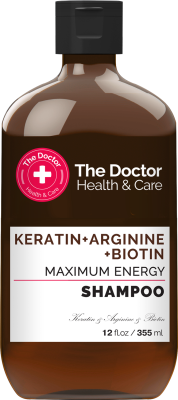 ШампуньThe Doctor Health&Care Keratin + Arginine + Biotin Максимум енергії 355 мл