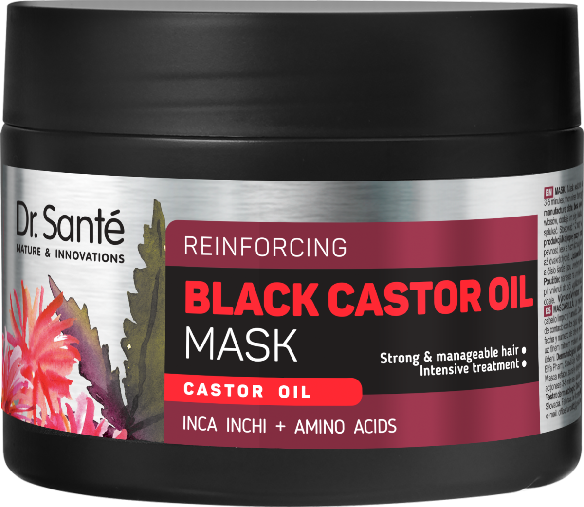 Маска для волосся Dr.Sante Black Castor Oil 300 мл Маска для волосся Dr.Sante Black Castor Oil 300 мл