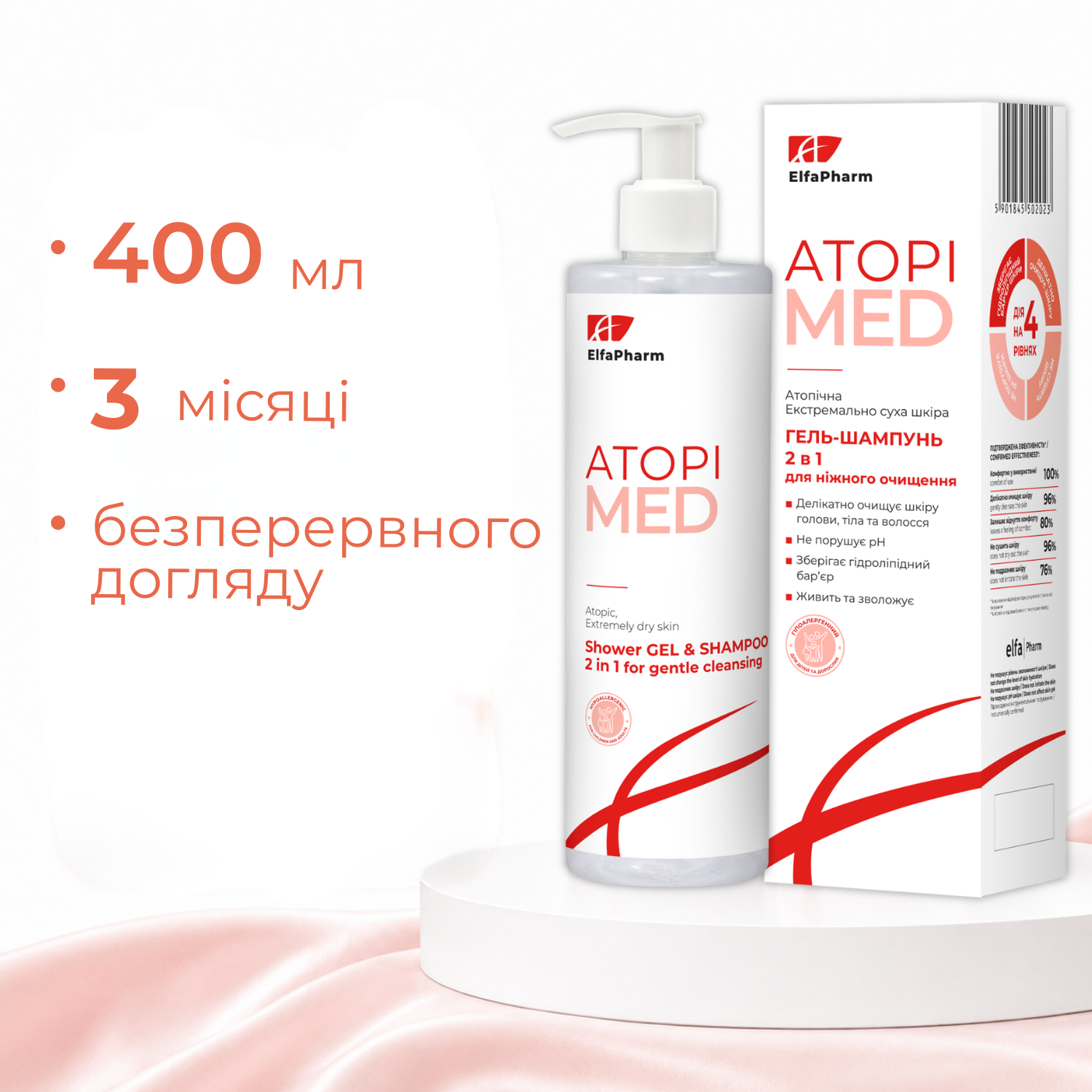 Гель-шампунь Elfa Pharm Atopi Med 400 мл