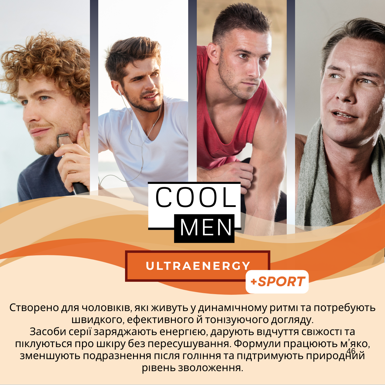 Гель-шампунь 3в1 Cool Men Ultraenergy 1000 мл