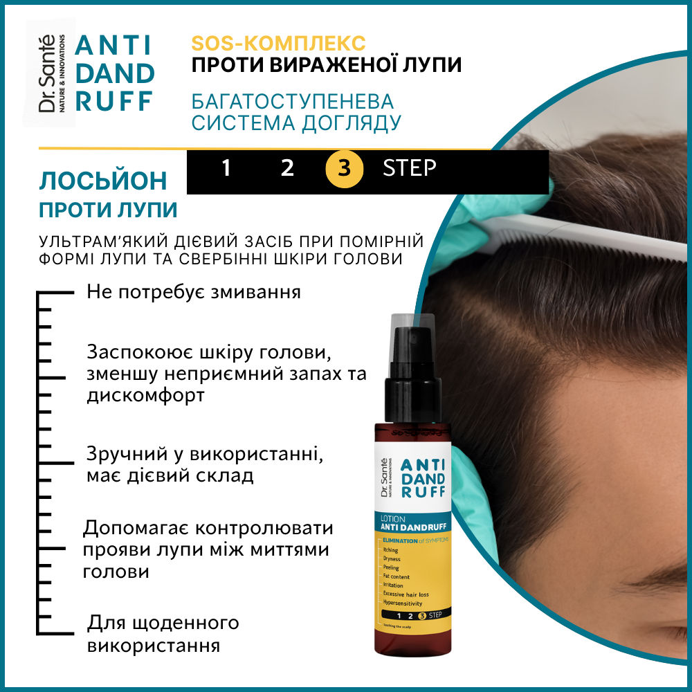  Лосьйон проти лупи Dr.Sante Anti Dandruff  150мл