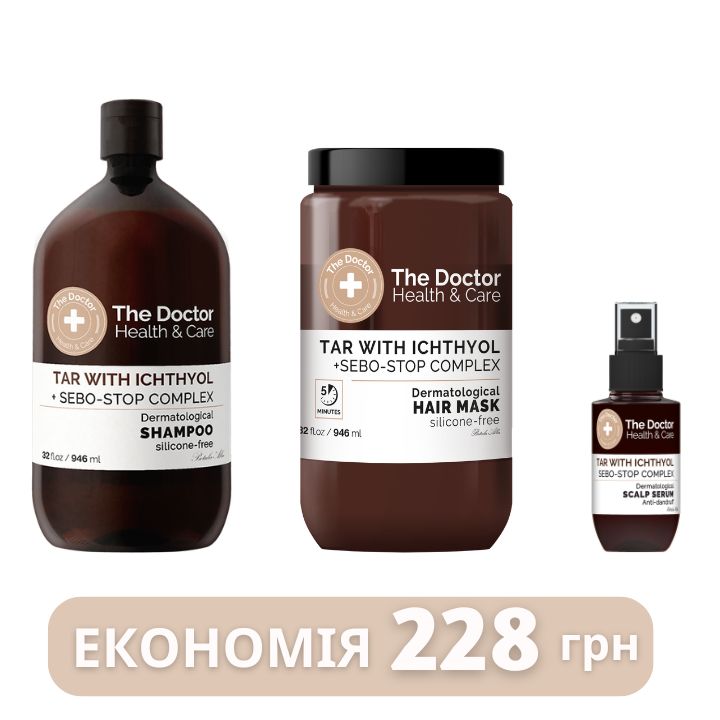 Набір проти лупи ICHTHYOL + SEBO-STOP COMPLEX The Doctor Health & Care