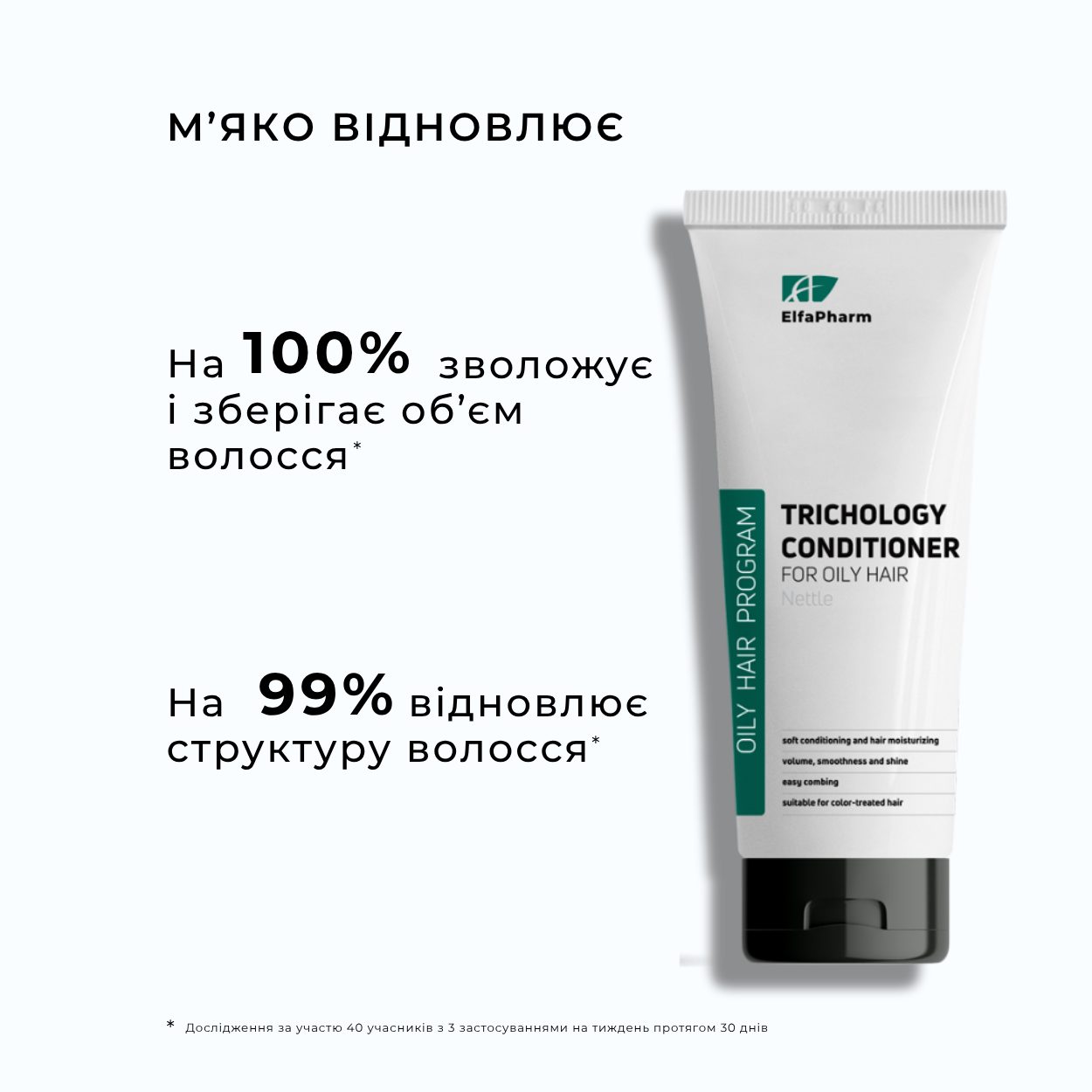 Трихологічний кондиціонер для жирного волосся Elfa Pharm Oily Hair з кропивою 200 мл