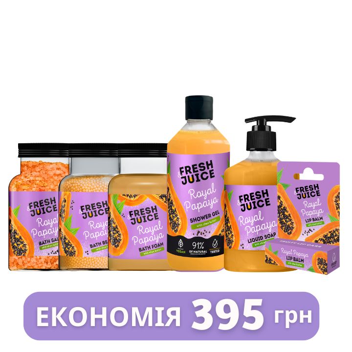 Набір для догляду за тілом Fresh Juice Royal Papaya №6