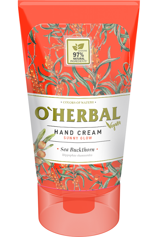 Крем для рук O'Herbal Vegan Сонячне сяйво Обліпиха 125 мл