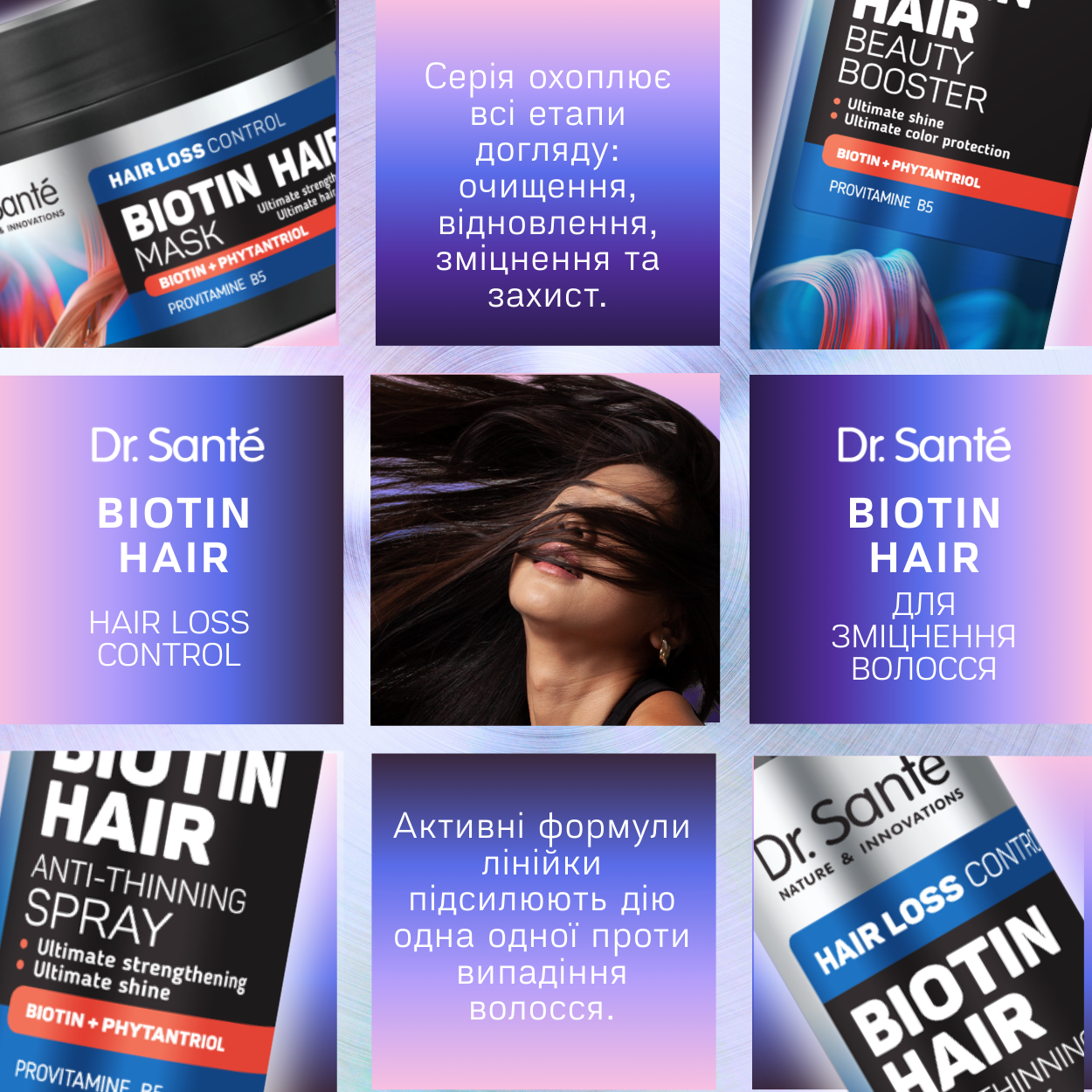 Beauty-бустер для волосся Dr.Sante Biotin Hair loss control 100 мл
