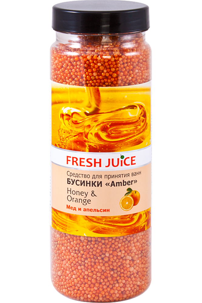 Намисто для ванн Fresh Juice Янтар Мед і апельсин 450 г