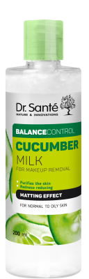 Молочко для демакіяжу Dr.Sante Cucumber Balance Control Нормалізуюче 200 мл