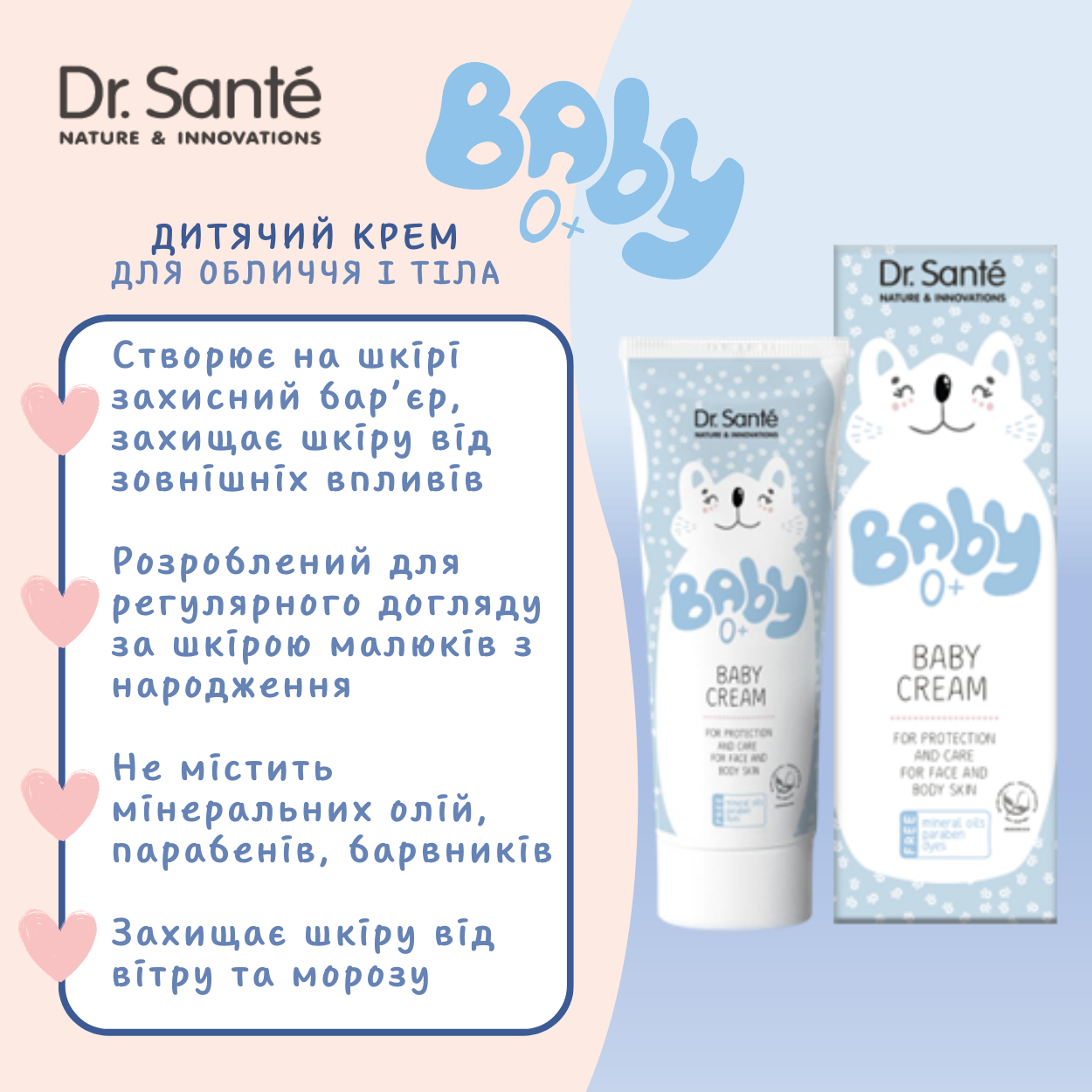 Дитячий крем Dr.Sante Baby 75 мл