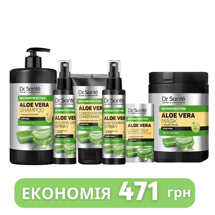 Набір Реконструкція волосся Dr.Sante Aloe Vera 