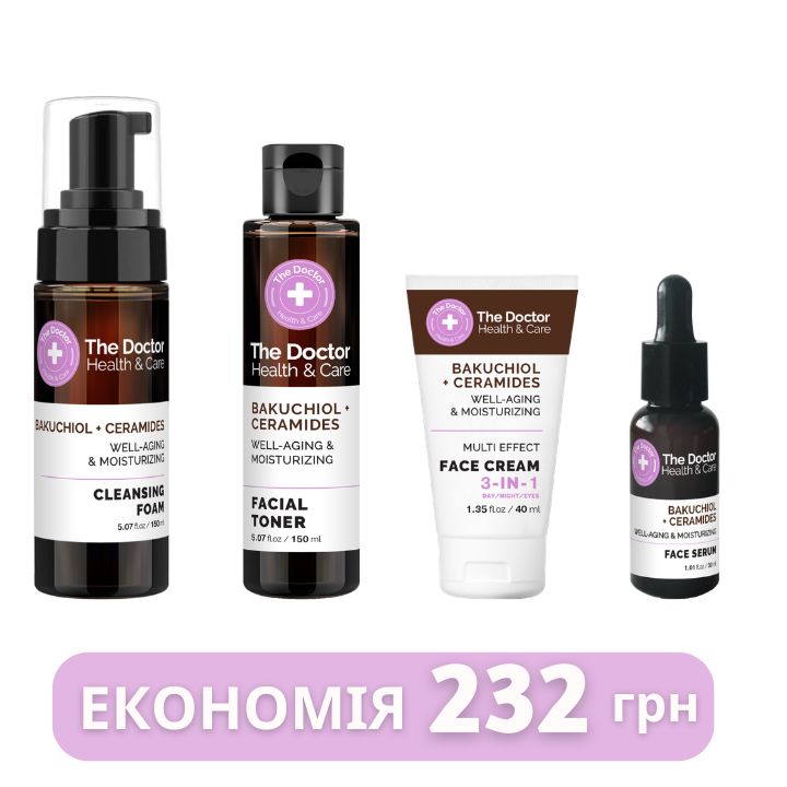 Набір для обличчя The Doctor Health & Care Bakuchiol + Ceramides