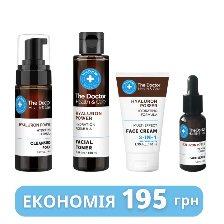 Набір для обличчя зволожуючий The Doctor Health & Care Hyaluron power