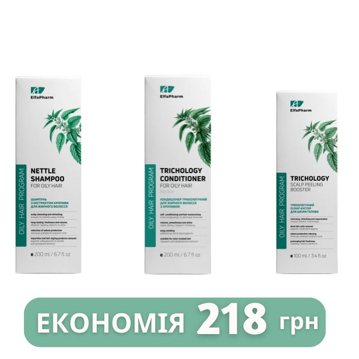 Комплекс трихологічний Elfa Pharm Oily Hair для жирного волосся