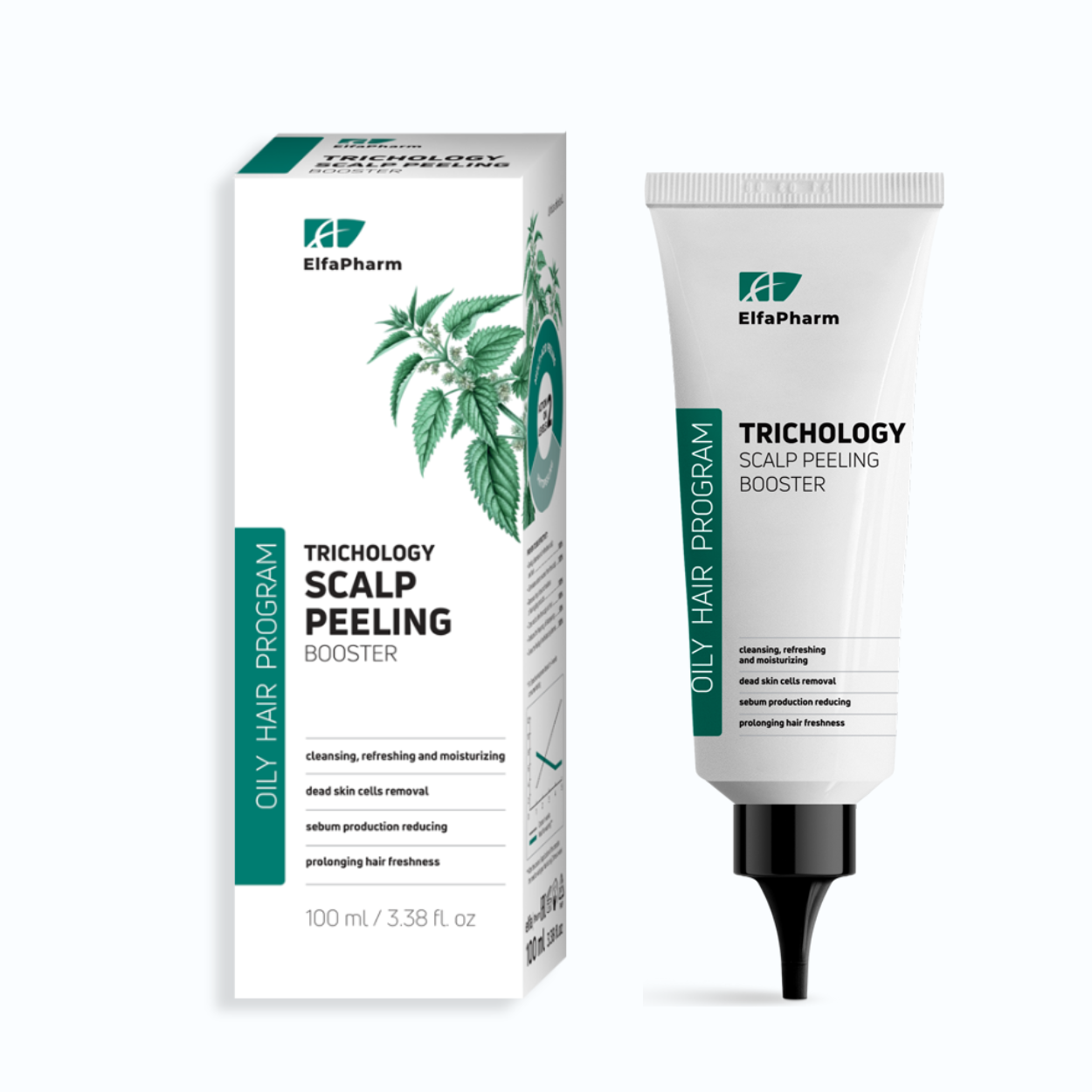  Трихологічний пілінг-бустер для шкіри голови Elfa Pharm Oily Hair 100 мл