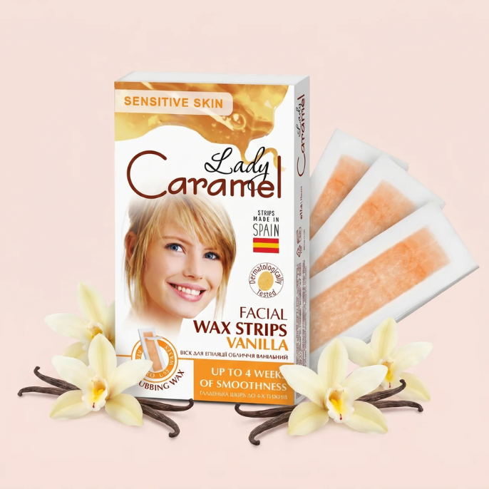 Віск для депіляції обличчя Lady Caramel Ванільний 12 шт