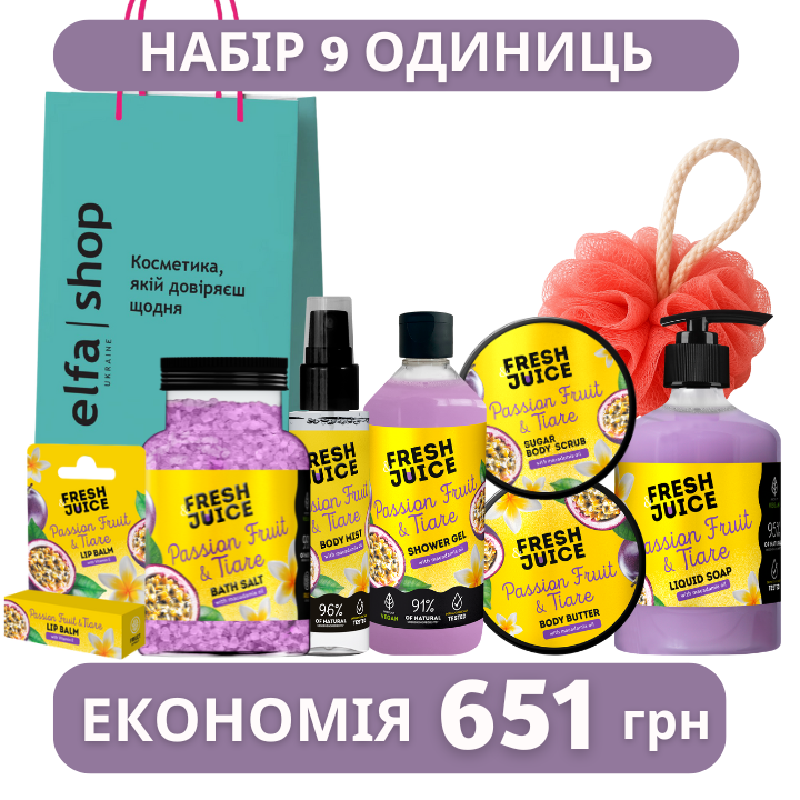 Набір по догляду за тілом Fresh Juice № 9 Твоя персональна особиста знижка