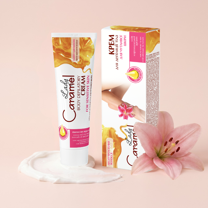 Крем для депіляції тіла Lady Caramel для чутливої ​​шкіри 100 мл