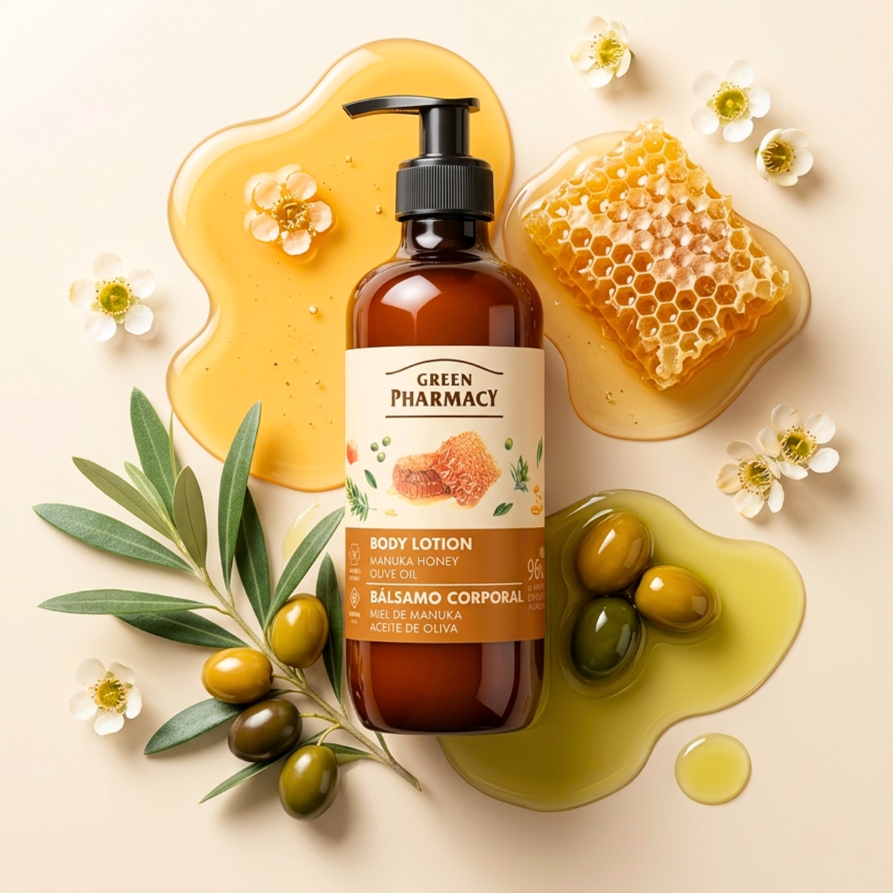 Лосьйон для тіла Green Pharmacy Мед манука та оливкова олія 400 мл 