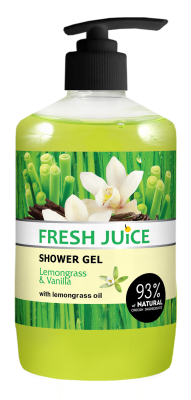 Крем-гель для душу Fresh Juice Лемонграс і ваніль 750 мл