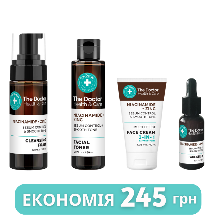 Набір для обличчя The Doctor Health & Care Niacinamide + Zinc
