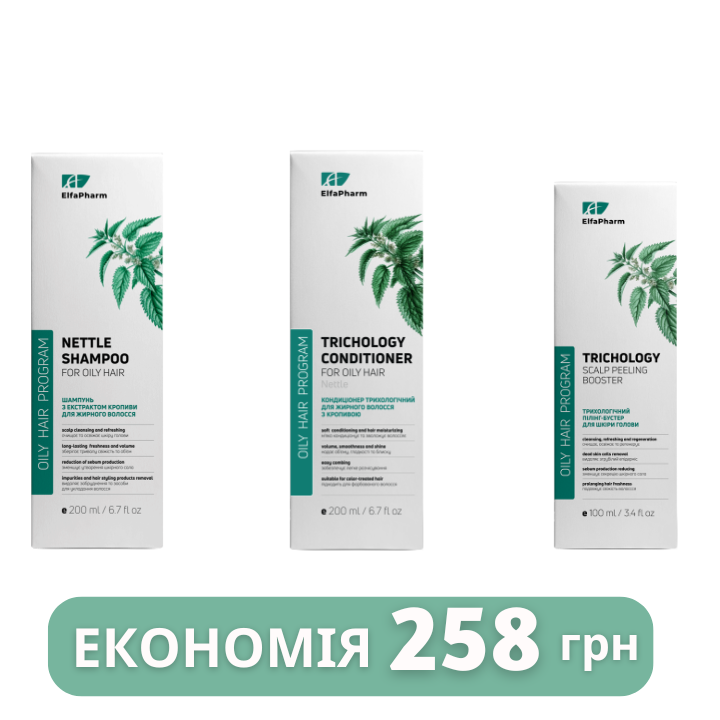 Комплекс трихологічний Elfa Pharm Oily Hair для жирного волосся Комплекс трихологічний Elfa Pharm Oily Hair для жирного волосся