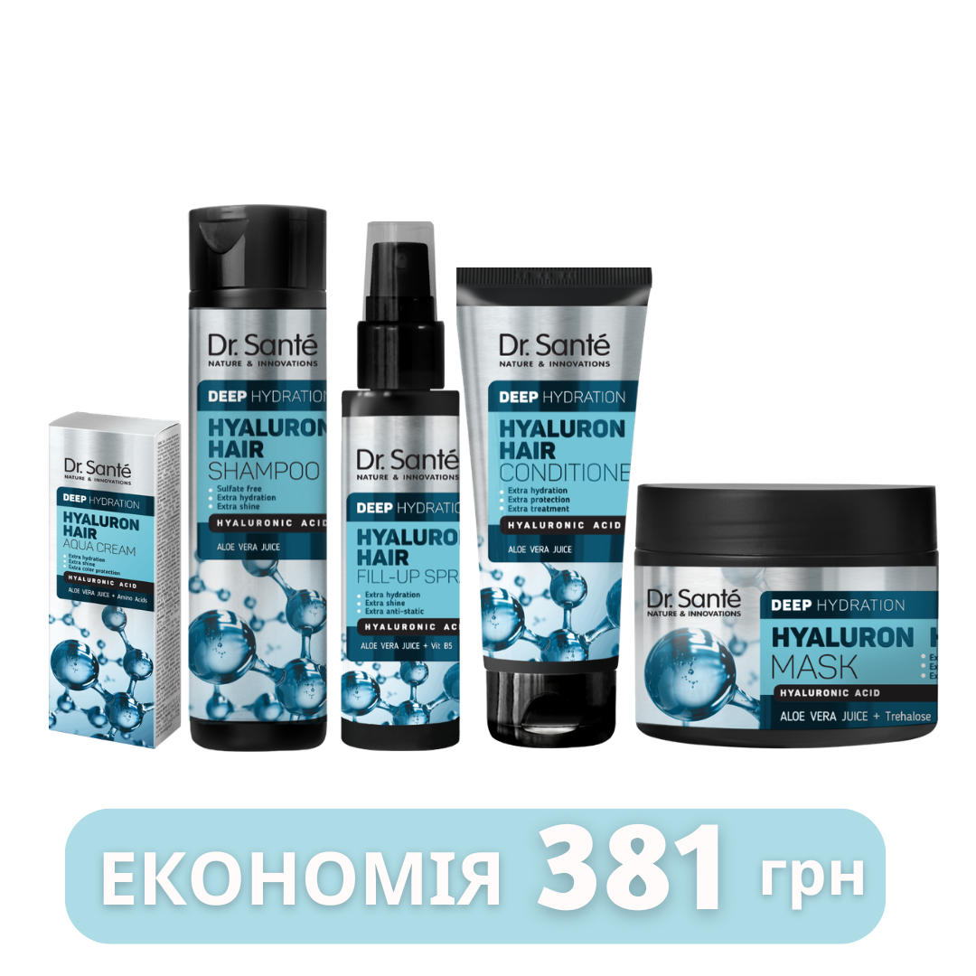 Набір Dr.Sante Hyaluron Deep hydration Екстразахист для волосся Міні