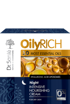 Нічний інтенсивний живильний крем Dr.Sante Oily Rich 50 мл