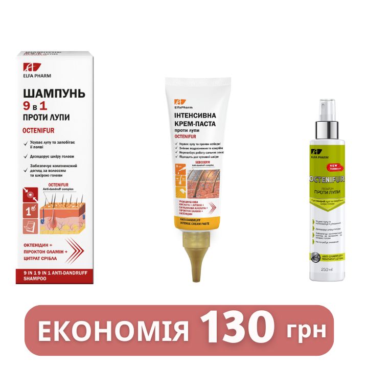 Набір Elfa Pharm Octenifur проти помірної лупи
