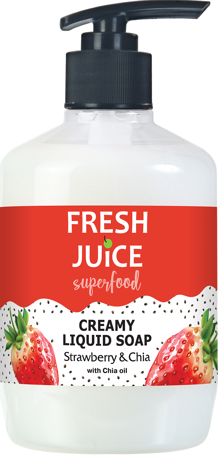Рідке крем-мило Fresh Juice Superfood Strawberry & Chia 460 мл