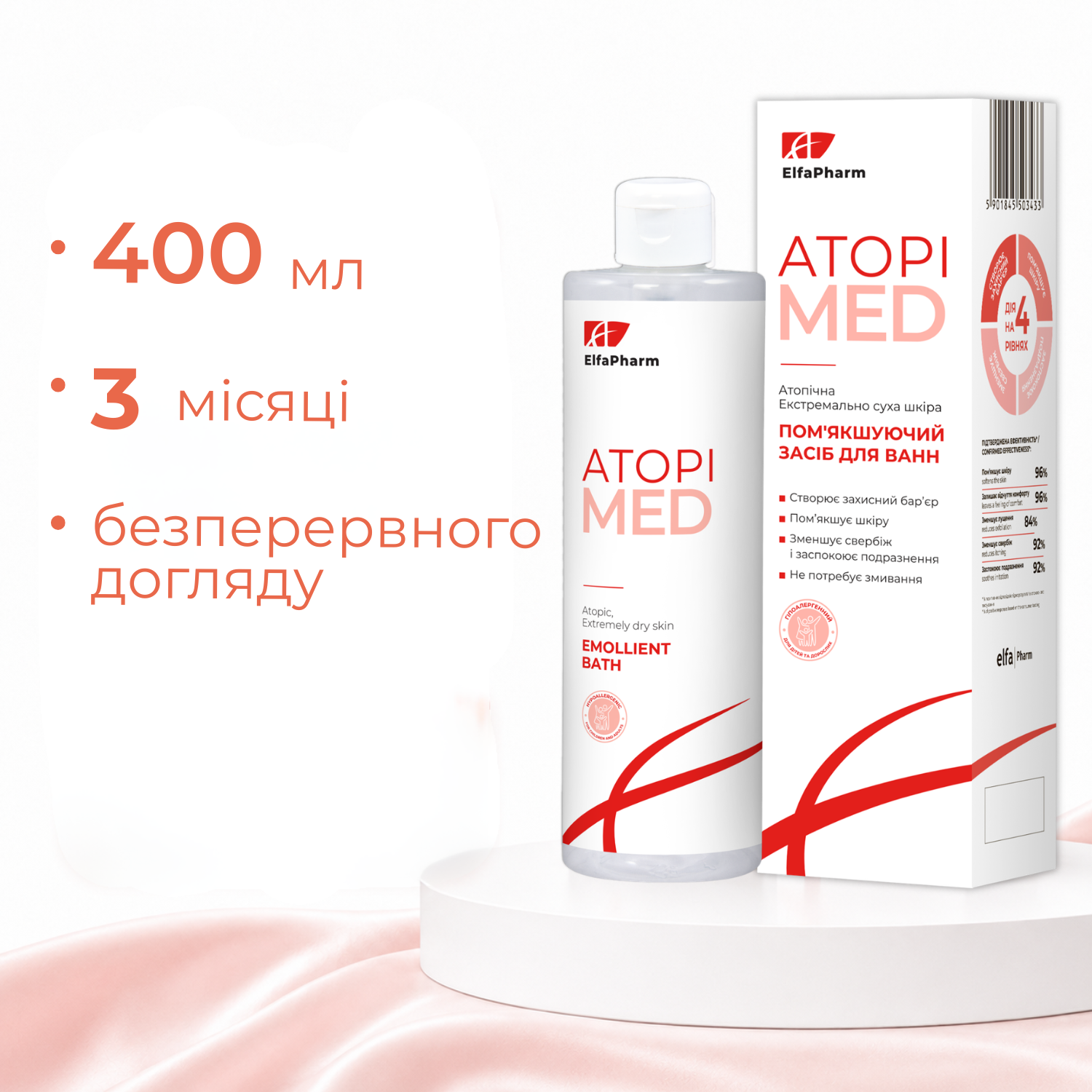 Гель-шампунь Elfa Pharm Atopi Med 400 мл