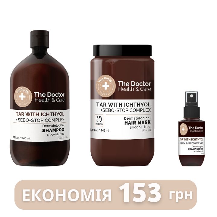 Набір проти лупи ICHTHYOL + SEBO-STOP COMPLEX The Doctor Health & Care
