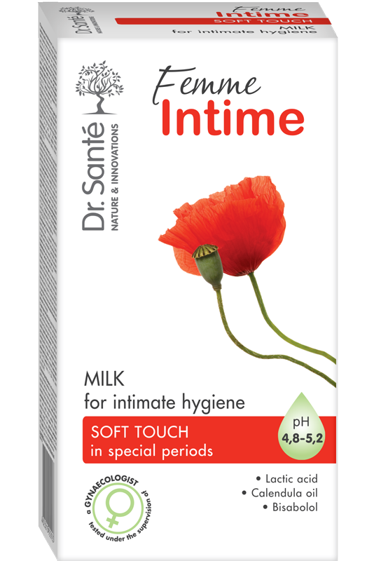 Молочко для інтимної гігієни Dr.Sante Femme Intime М'який дотик для чутливої ​​шкіри 230 мл