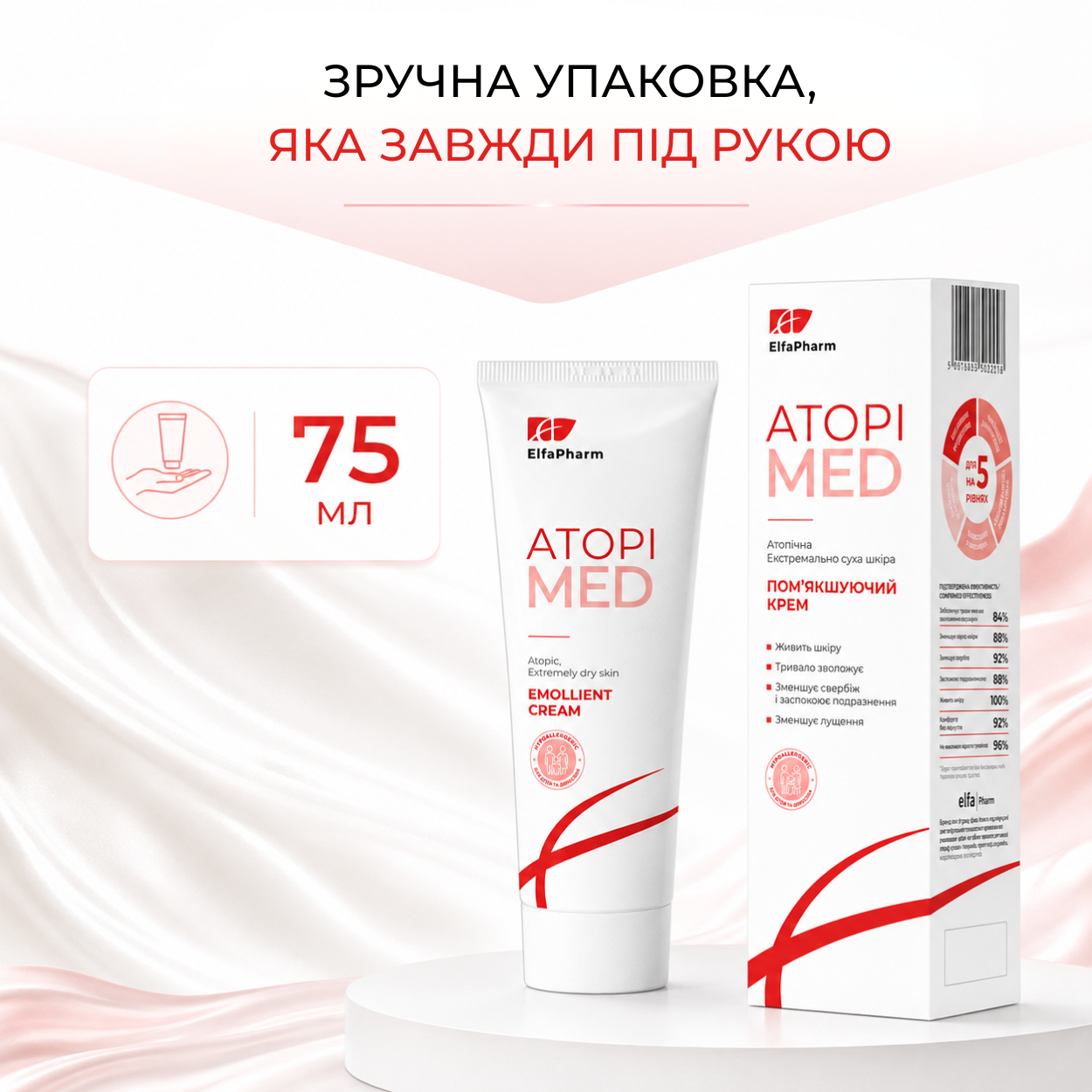 Пом'якшуючий крем Atopi Med 75 мл