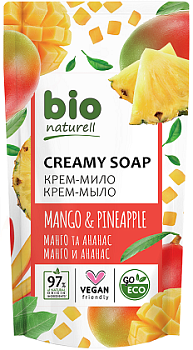 Крем-мило BIO Naturell Манго та ананас дой-пак 460 мл