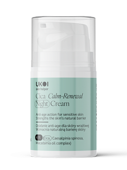 Нічний крем UKOI Cica Calm-Renewal з центелою, заспокоєння та відновлення 50 мл