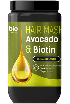 Маска для волосся Bio Naturell  Avocado Oil & Biotin Ультрасила 946 мл