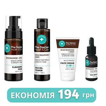 Набір для обличчя The Doctor Health & Care Niacinamide + Zinc