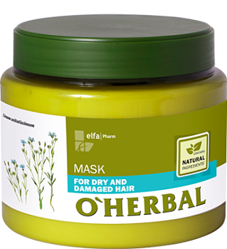 Маска O'Herbal для сухого і тьмяного волосся 500 мл