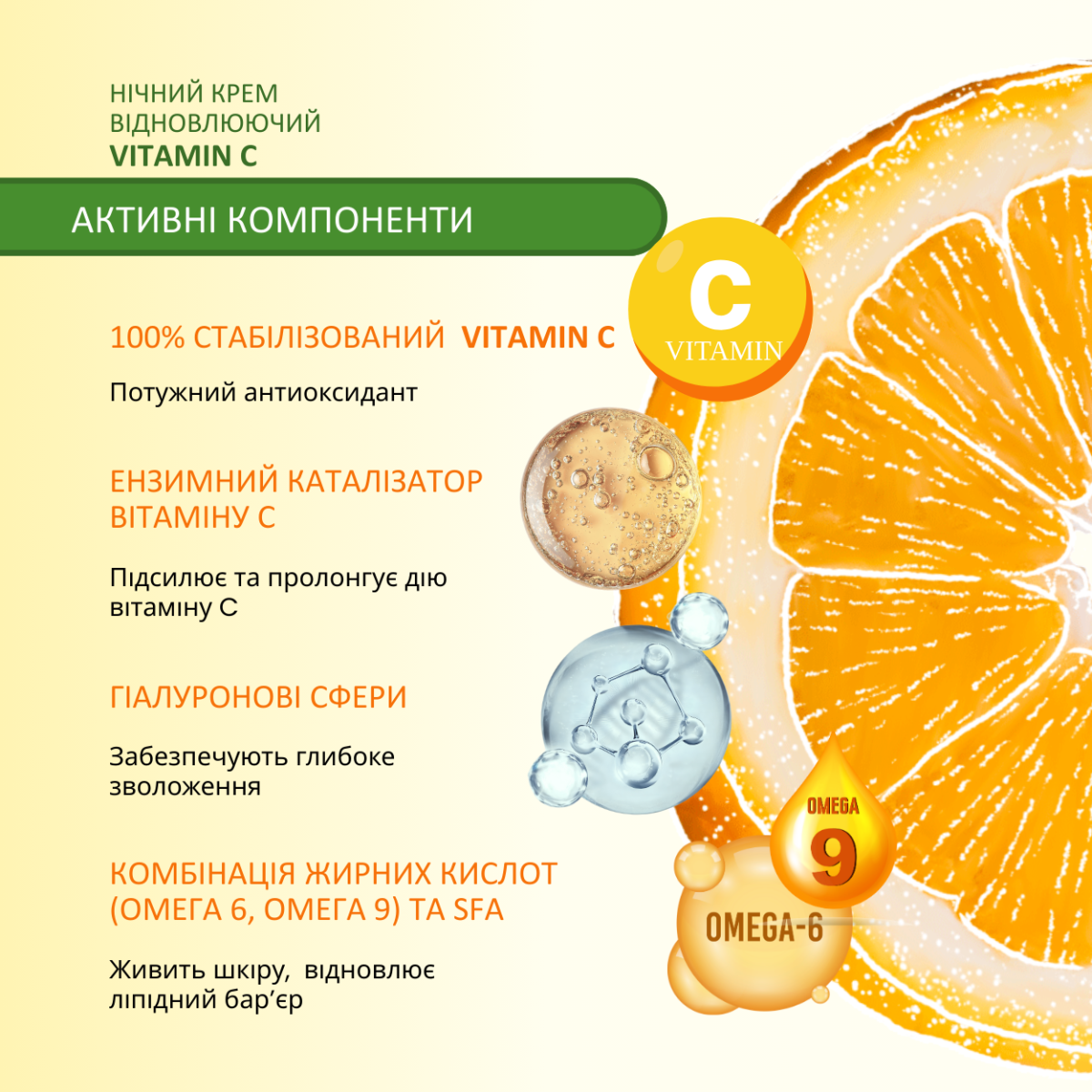 Нічний крем відновлюючий Dr.Sante Vitamin C 50 мл