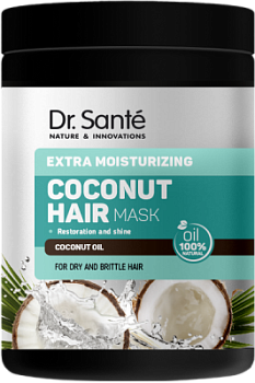 Маска Dr.Sante Coconut Hair Екстразволоження 1000 мл