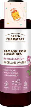 Міцелярна вода Green Рharmacy Revitalization Дамаська троянда і кераміди 200 мл 
