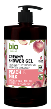 Крем-гель для душу BIO Naturell Персик і молоко з помпою 946 мл